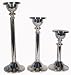 Buddhist Altar / Candle Holders / Silver