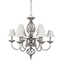 Capital Lighting 3216AH-439 Hampton Nine Light Chandelier ASH 30 inch W 28 inch H 9-60 Watt Candelabra
