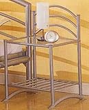 Silver Finish Night Stand