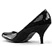 Qupid Women's Office Lady Party Clubbing Patent Leather Stilettos High Heel Pointy Pumps Fashion Shoes