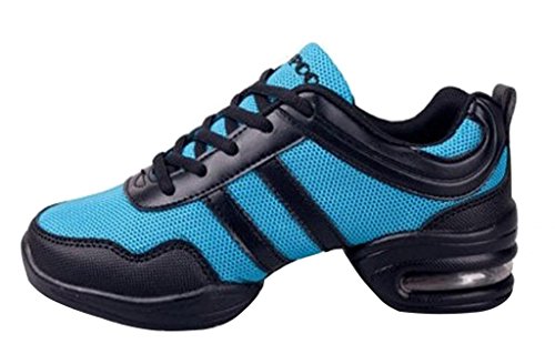DPO Women's Modern Ballroom Soft Sole Lace-up Breathable Dance Shoe