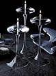 Omni Stem Oil Lamp Trio by Firelight