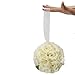 1 X Ivory Cream Rose Ball Wedding Flower Decoration by E-MART
