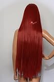 Epic Cosplay Persephone Dark Red Long Straight Wig 40 Inches (12DR)