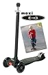 maxi kick Scooter - BLACK with Pilot Stick Steering. Winner of the Oppenheim Portfolio Gold and Platinum Seal Awards 2009