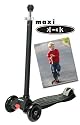 maxi kick Scooter - Black - Pilot Steering - winner of the Oppenheim Portfolio Gold and Platinum Seal Awards 2009