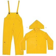 CLC Rain Wear R1102X .20 MM Yellow 3-Piece Rain Suit, 2XLarge