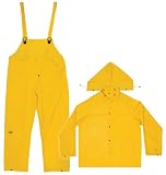 CLC Rain Wear R102X Yellow Polyester 3-Piece Rain Suit - XLarge