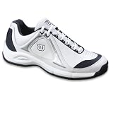 Wilson Pro Staff Defender Mens Tennis Shoe   White/Navy/Silver