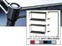 Wire Shelving Liners 18 Inch x 48 Inch Set of 4 - enhance and improve your shelves (Grey) (1/8"H x 18"W x 48"D)