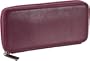 HOBO INTERNATIONAL Lucy Florence Leather Wallet,Magenta,one size