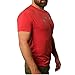 Fit Four The F4 Muscle T Shirt Men's Athletic Fit Tri-Blend Short Sleve Crew Neck T-Shirt Fitness, WODs, Weightlifting (M, Vintage Red)