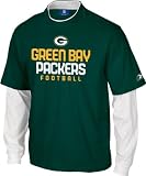 Green Bay Packers -Green- Upside Layered Long Sleeve T-Shirt