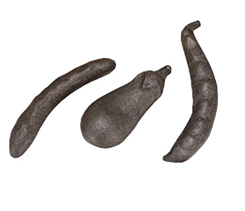 織田幸銅器健康鉄器 てっちゃん えんどう・なす・きゅうり各1個151-12
