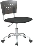 Translucent Back Student Chair w Aluminum Finish Frame By Office Star