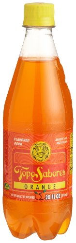 Topo Sabores Orange, 20-Ounce Plastic Bottless (Pack of 24)