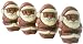 Gourmet Food : Leonidas Belgian Chocolate Mini Santas (set of 4 - 40 grams each)