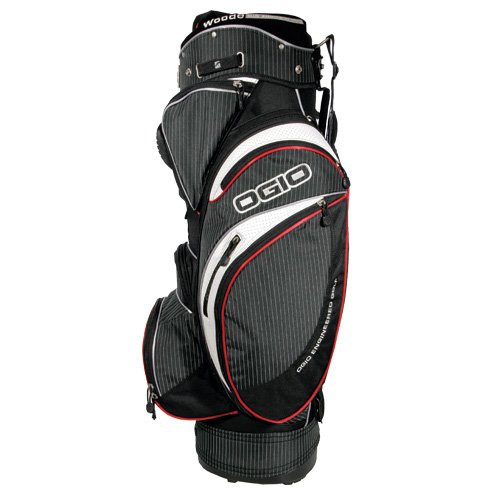 OGIO Kingpin Cart Bag - Black Pinstripe