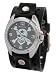 Nemesis Men's Skull Watch With Leather Cuff Band #HSK906K