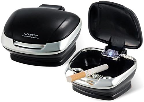IM TY-106 Apple Shaped Car Ashtray with Blue Light (Black)