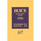1926 BUICK STANDARD MASTER 6 SIX Reference Book Owners by General Motors