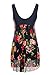 NoNoCatFlower Printing Modest 1 Piece Swimwear Cover Up swimdress Plus Size for Women