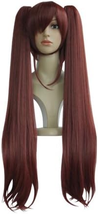 Anangelhair +Free Hair Cap Cap Another Akazawa Izumi Long Wavy Dark Red Party Hair Cos Cosplay Wig Hallowmas