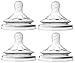 Philips Avent Natural Nipple Newborn Flow + Slow Flow - 4 Pack