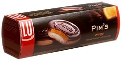 LU Cookies Pim's Orange, Soft Biscuits with Orange Filling, 5.29-Ounce Packages (Pack of 6)