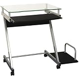 Computer Cart with CPU Cart- Black
