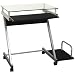Computer Cart with CPU Cart - Black
