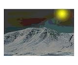 Cold Mountain Sun Fantasy Photographic Poster Print by Hugo Andersen, 10x8 by Art.com