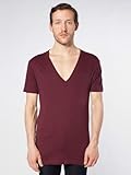 American Apparel Sheer Jersey Short Sleeve Deep V-Neck