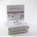 Sleepwell Luxury 100 Percent Cotton King Size Heated Mattress Cover with Intelliheat Technology and Dual Control