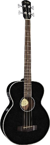 FenderÂ® BG-31 4-String Acoustic-Electric Bass Metallic Black