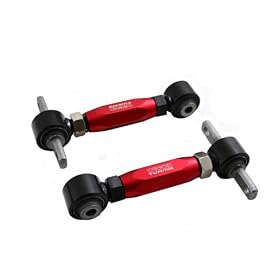 Wicked Tuning Honda Civic EF EG EK CRX Del Sol Si/Acura Integra DA DC Rear Camber Arms Kit-Red