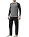 DAVID ARCHY Mens Pajamas Set - Soft Pj Sets for Men Long Sleeve Pajamas Men Cotton Mens Pjs Sets Loungewear with Pockets