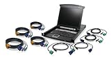 IOGEAR 8-Port Integrated KVM Console with 17 Inch TFT LCD Active Matrix Monitor, Keyboard and Touchpad with KVM Cables GCL1808KIT (Black) IOGEAR 8-Port Integrated KVM Console with 17 Inch TFT LCD Active Matrix Monitor, Keyboard and Touchpad with KVM Cables GCL1808KIT (Black)