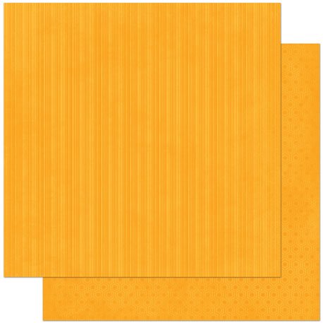 Orange Citrus Stripe 12X12 Double Dot Designs 