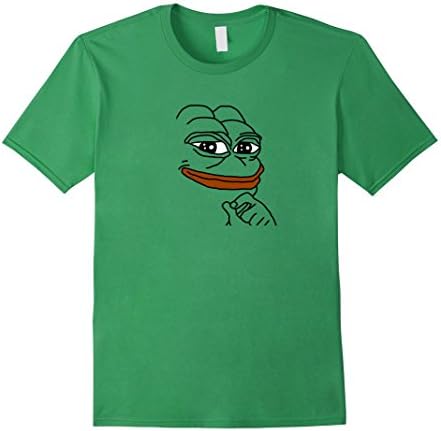 Men's Pepe Frog Funny Meme T-Shirt Small Grass