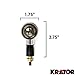 Krator® Motorcycle 4pcs Smoke Front and Rear Chrome Turn Signals Indicators Blinkers Lights Fits Metric Cruisers Harleys Bullet Chrome Turn Signals Blinkers Suzuki Honda Kawasaki Yamaha