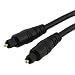 Eforcity Black Molded 12 Foot Digital Optical Audio TosLink Cable for CD, D/A Converters, Dolby Digital DTS Surround sound receivers, DVD, MiniDisk players and recorders, Pro Audio cards