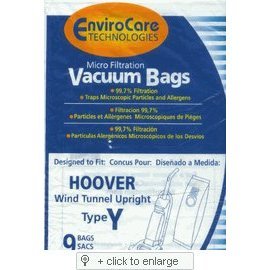 Envirocare Hoover WindTunnel Upright Type Y Vacuum Bags