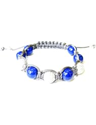 925 Sterling Silver 3.36ct Diamond Beads Macrame Bracelet Fashion Jewelry