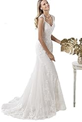 Sexy V-neck Lace 2016 Mermaid Evening Dress/Prom Dress/Party Dress/Wedding Dress 