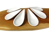 Canapé spoons Arrow handle X 6 white
