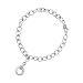 Sterling Silver Hearts of Promise Charm Bracelet by Janel Russell, 7.5