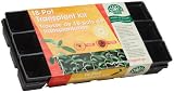 Planters Pride RZP1835 Transplanter Tray and Pots, 3.5-Inch, 18 Pots