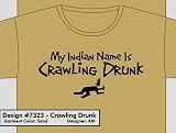 IRISH YOGA T-SHIRT INDIAN STYLE! CRAWLING DRUNK T-SHIRT!