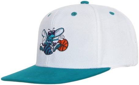 Charlotte Hornets Adidas White/Teal Adjustable Snapback
